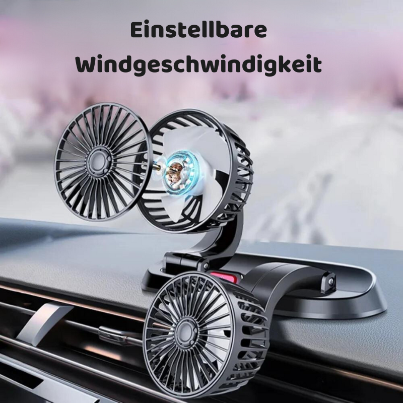 -20% Zweiköpfiger Autoventilator USB-Autoventilator mit zwei Köpfen Autoprinz   